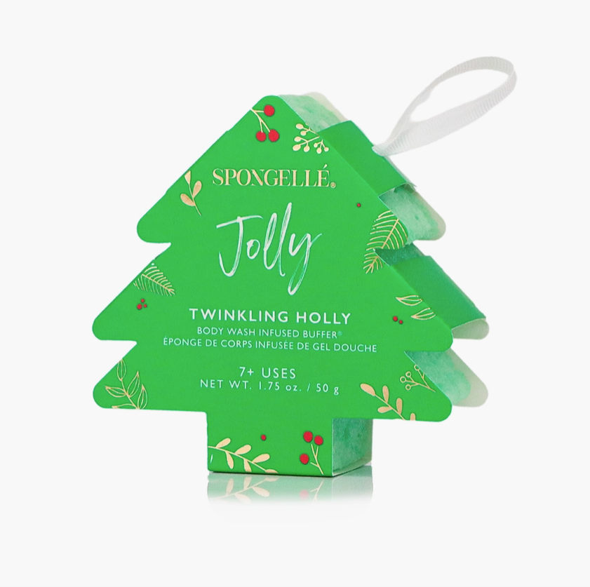 Spongellé - Holiday Tree Twinkling Holly (Jolly)